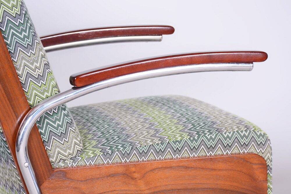 Art Deco Armchair in Beech and Spruce, 1930s