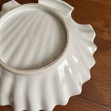 Large shell-shaped dish – white porcelain – Width 31 cm