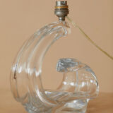 Crystal lamp foot Maison Daum France circa 1960