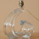 Crystal lamp foot Maison Daum France circa 1960