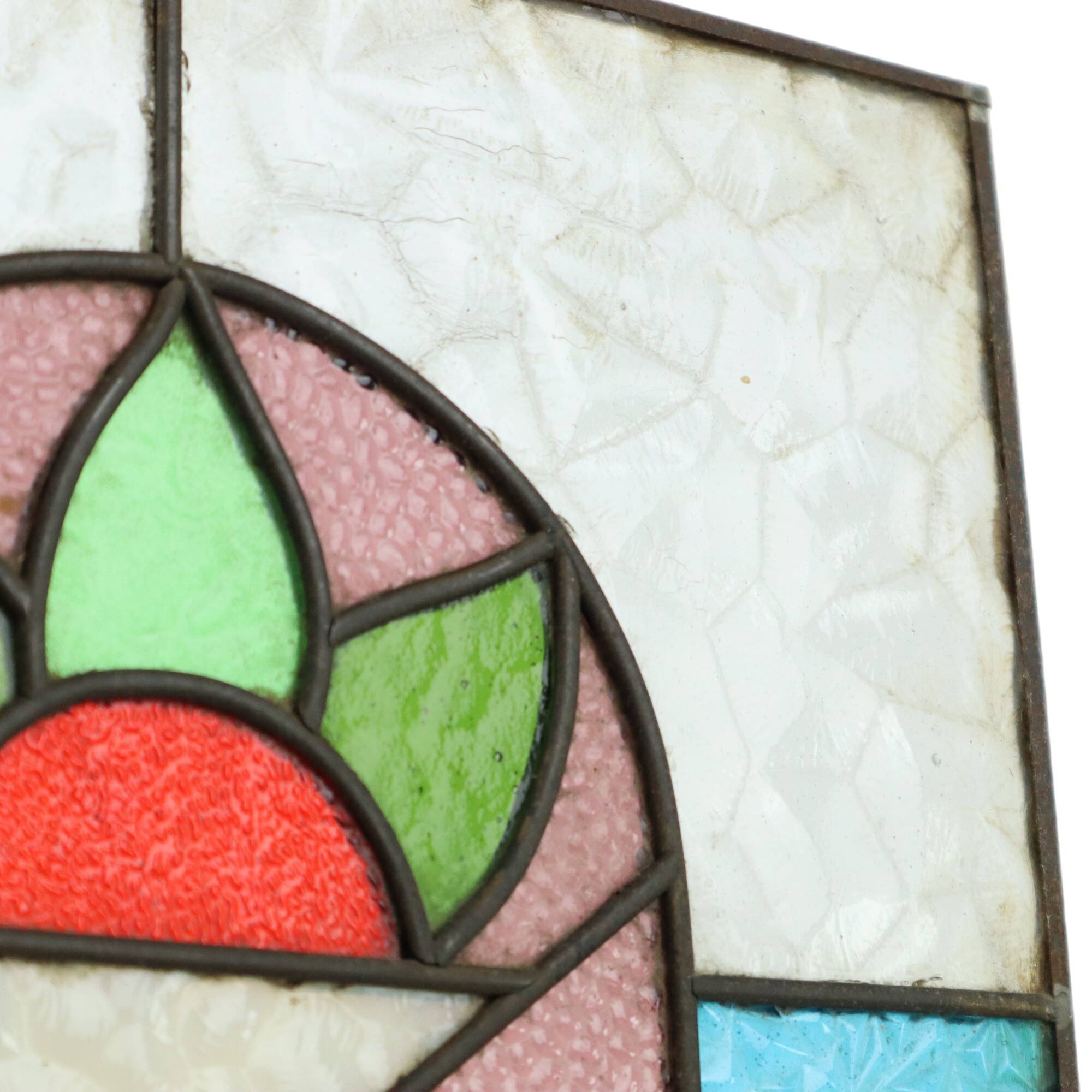Art Deco Stained Glass Window Stained Glass Decorative Flower Suncatcher 47cm