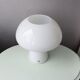 Lampe de table champignon en verre vintage, design danois Odreco, années 80