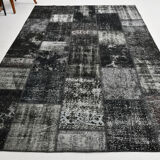 Tapis oriental blanc & noir 311x213