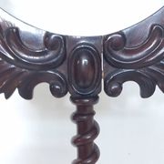 Floor candelabra in wrought iron and turned wood