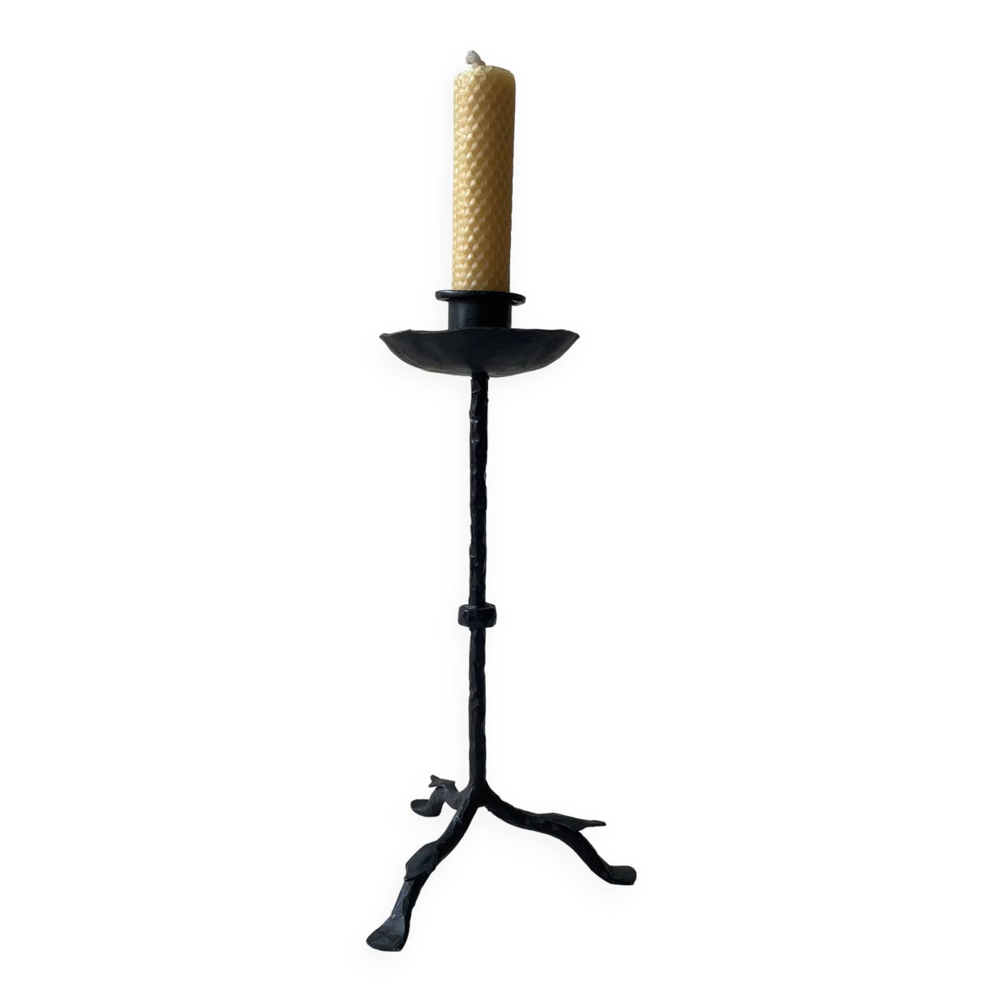 Wrought iron candle holder