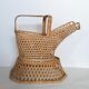 Bread basket in woven wicker canning