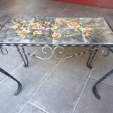 Vintage wrought iron coffee table
