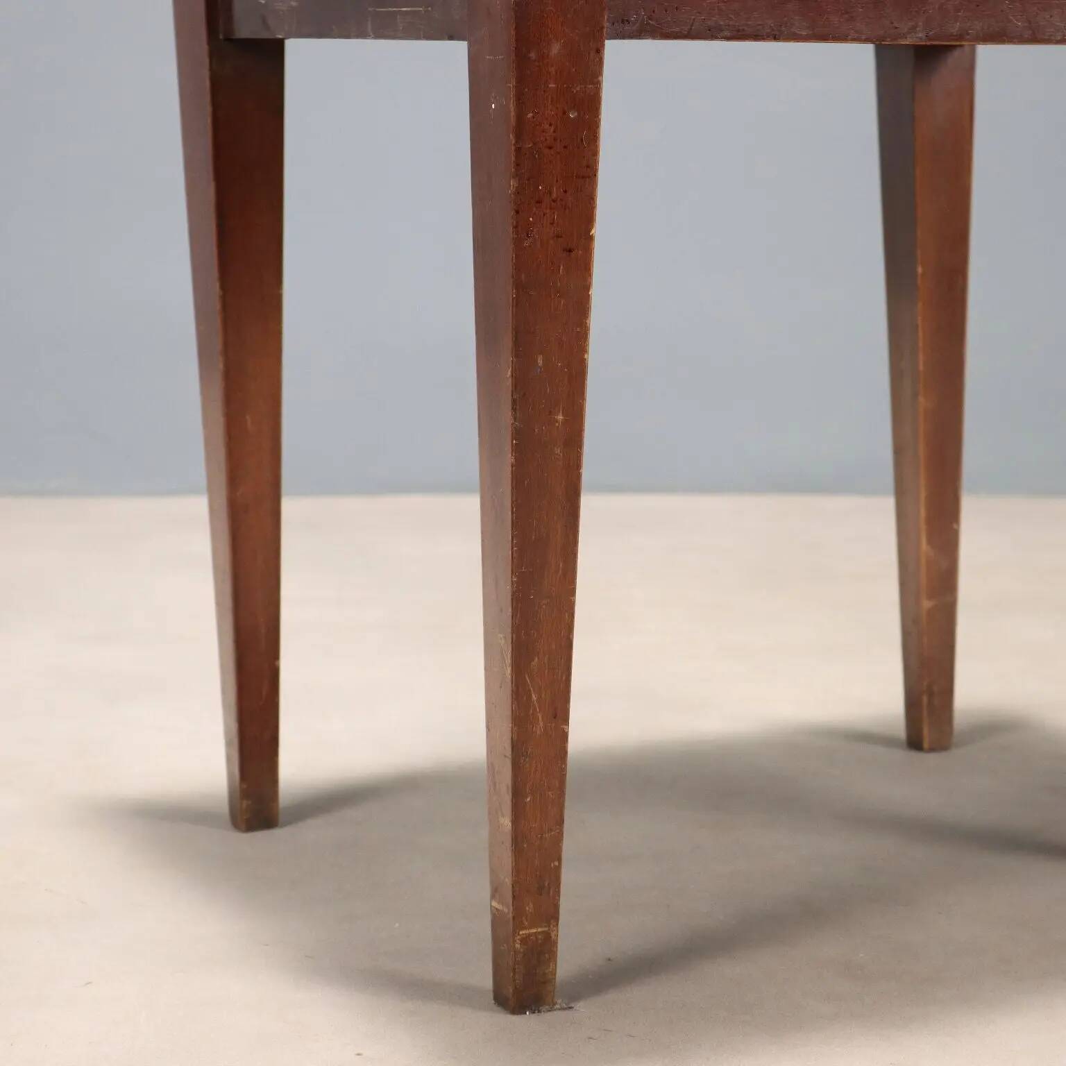 Vintage coffee table in wood and glass, Italy, 1960s