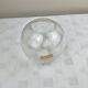 Small vintage glass ball vase Glashütte Rheinpfalz