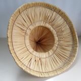 Asian rattan and plant fiber hat - vintage