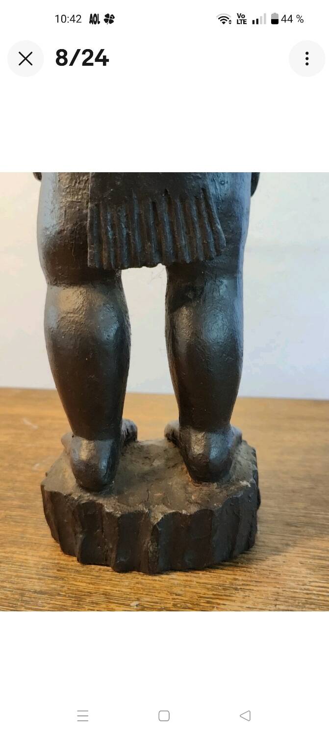 Ancient mystical husband fetish sculpture, Blolo Bian Baoulé