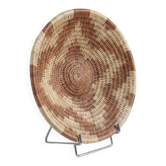 Panier tribal décor vintage africain tissé à la main ou plat waill.