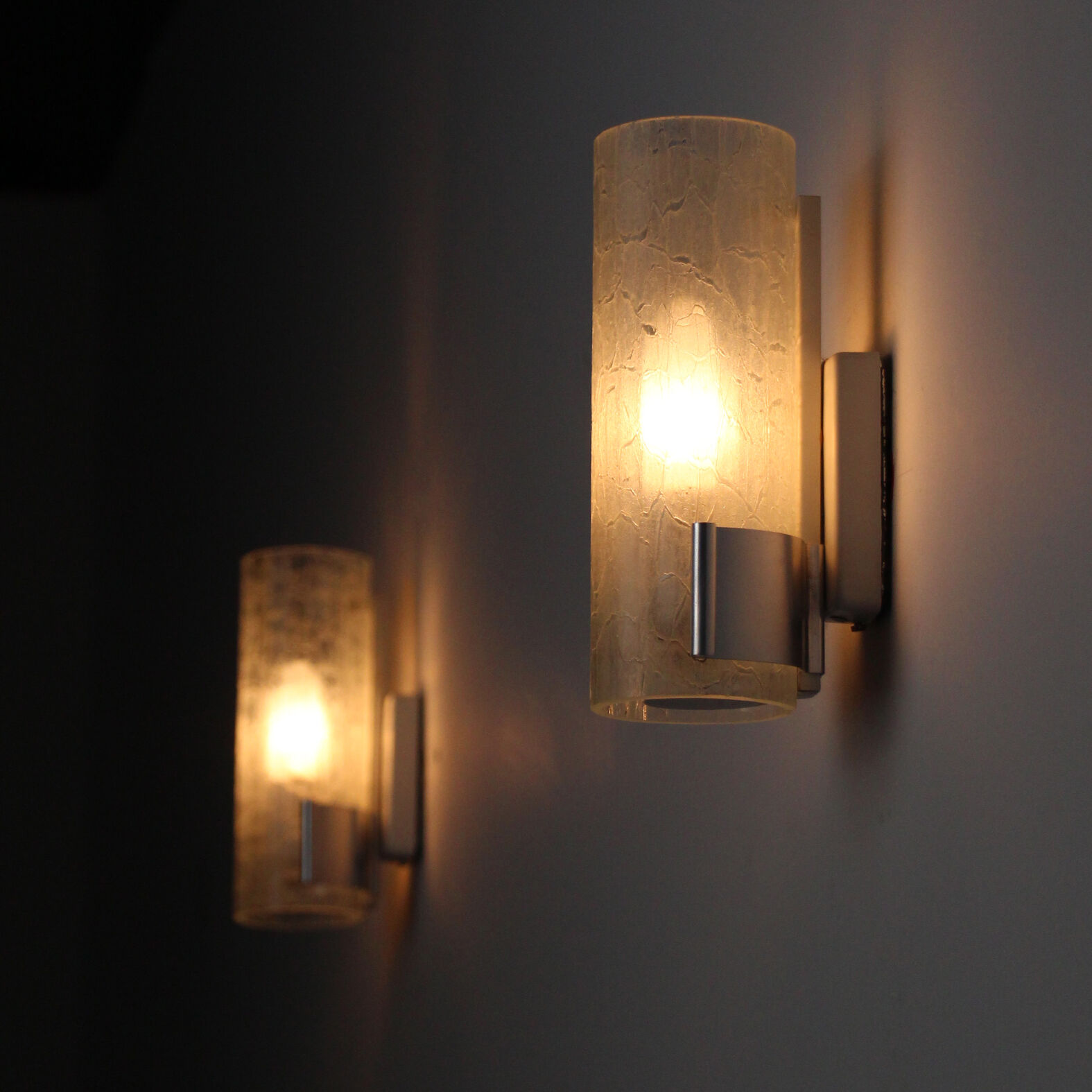Vintage glass sconces Doria Leuchten