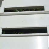 4 vintage white garden chairs in rilsan and plastic