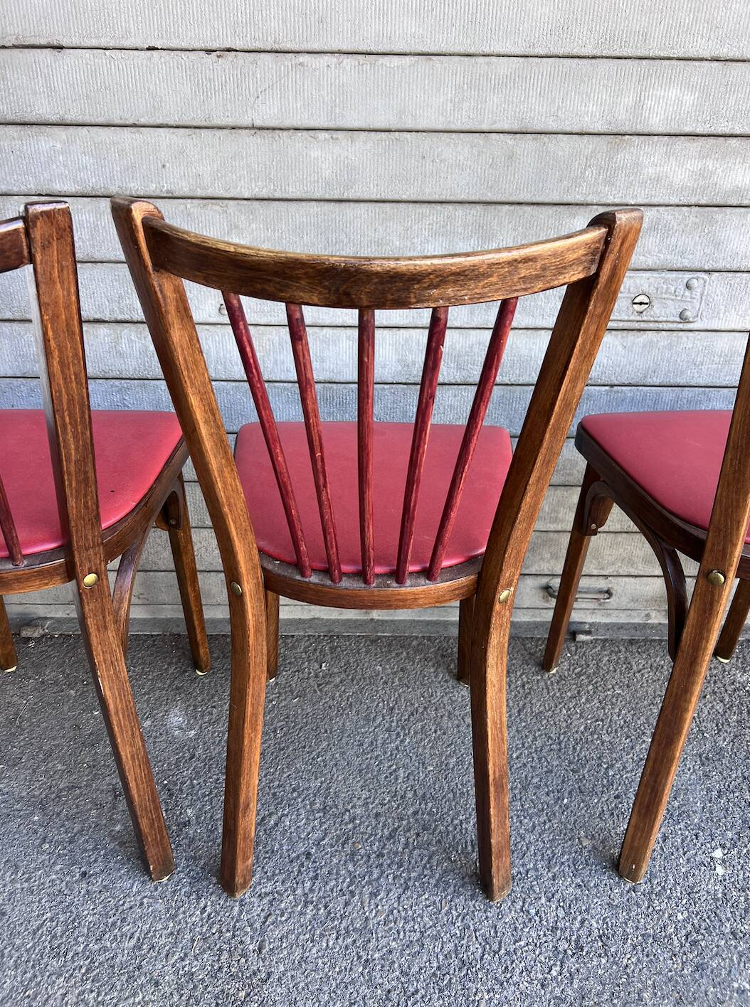 (Lot) 4 Chaises Bistrot Baumann