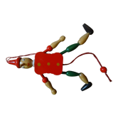 Pinocchio articulated wooden toy