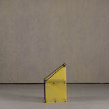 Vintage Memphis yellow metal chair by Peter Preller, Germany 1980s