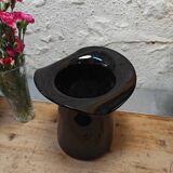 Vintage 70s bowler hat vase pot