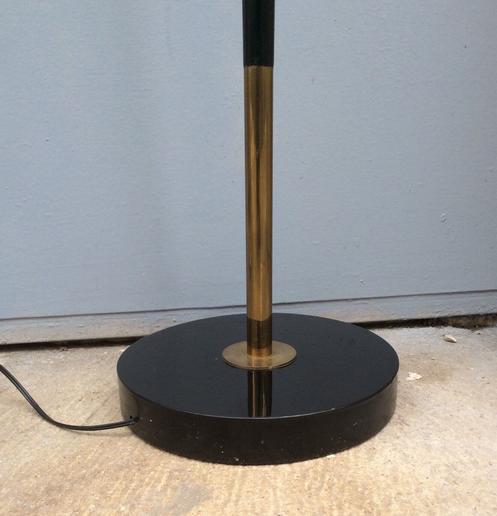 Wooden and brass lamppost 1960s