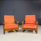 Pair of H-70 lounge chairs by Jindřich Halabala for UP Závody Brno, Czechoslovakia, 1930s, 88 × 65 × 85 cm