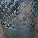 Bouteille vase en verre recyclé vert d'eau