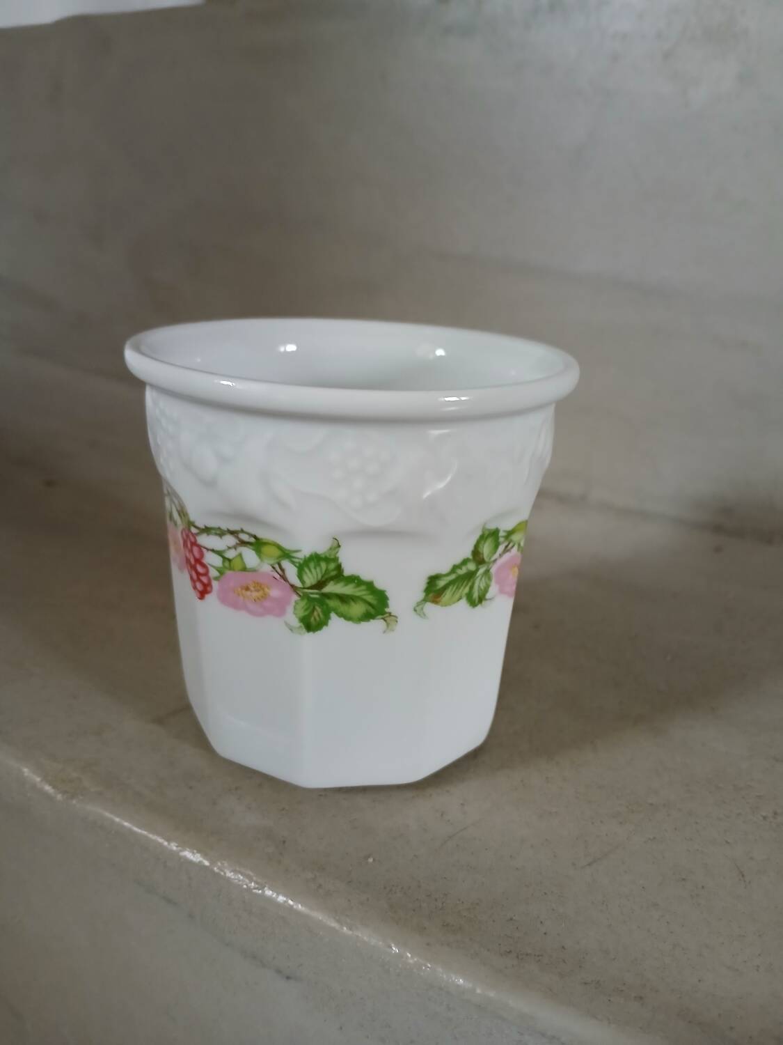 Antique porcelain jam jar