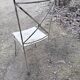 Chaise de jardin fer forgé