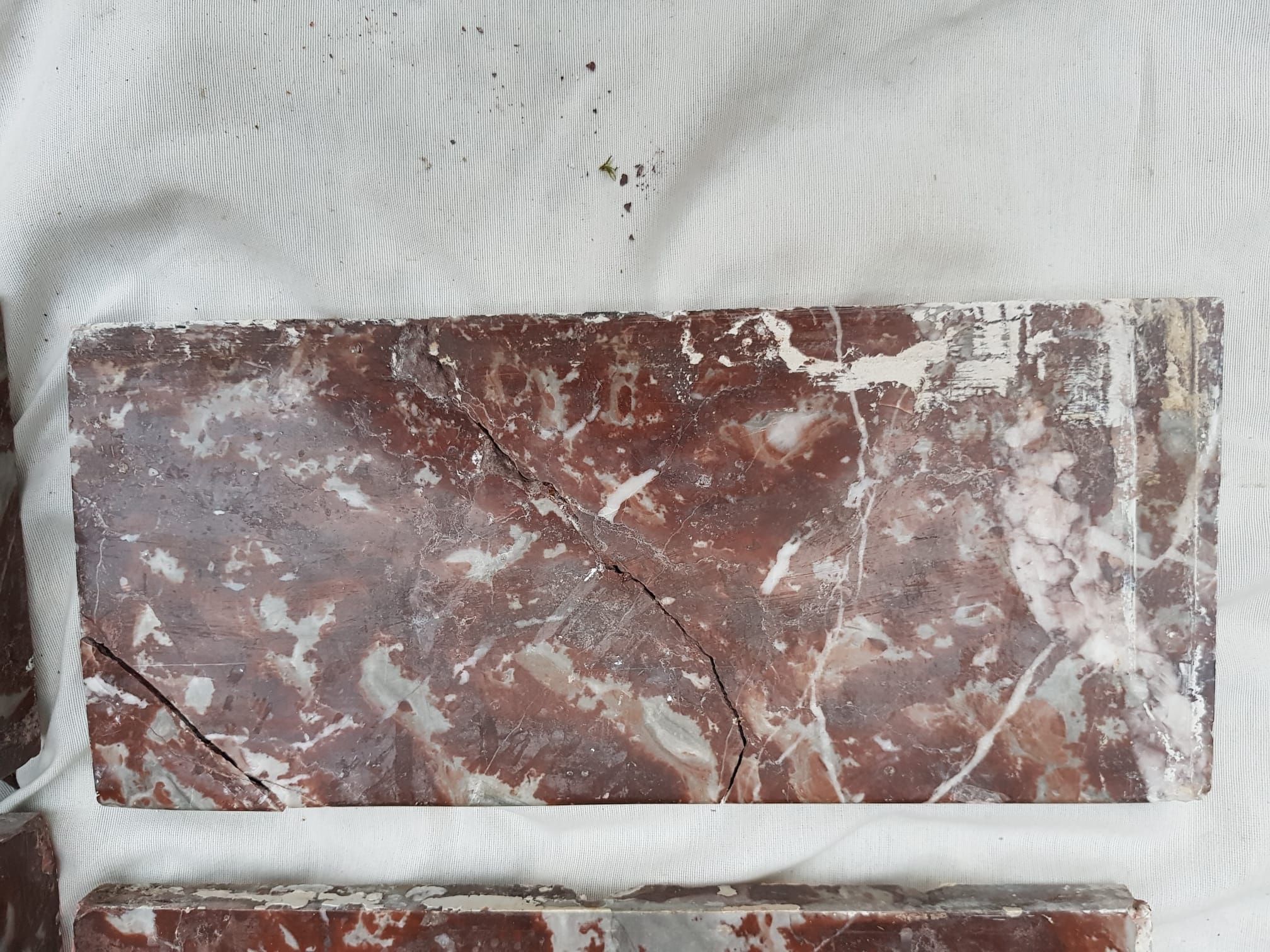 Fireplace in red marble from Languedoc