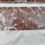 Fireplace in red marble from Languedoc