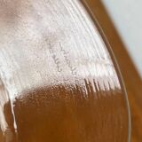 Vintage plate or bowl in German glass by Hans Jürgen Richartz for the Richartz art collection, Mathildenhütte, Solingen, Germany.