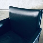 Postmodern Model 401 Break Armchairs by Mario Bellini for Cassina, Italy, 1980s, Set of 6