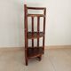 Étagère d' angle vintage bambou et rotin années 70