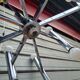 Vintage 8-arm chrome chandelier 1970
