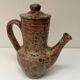 Large pyrite stoneware coffee pot, workshop work, 1970.