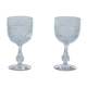 Pair of crystal water glasses from Baccarat model lucullus