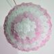Elegant Murano ceiling light pink flower by Seguso for Venini, Italy