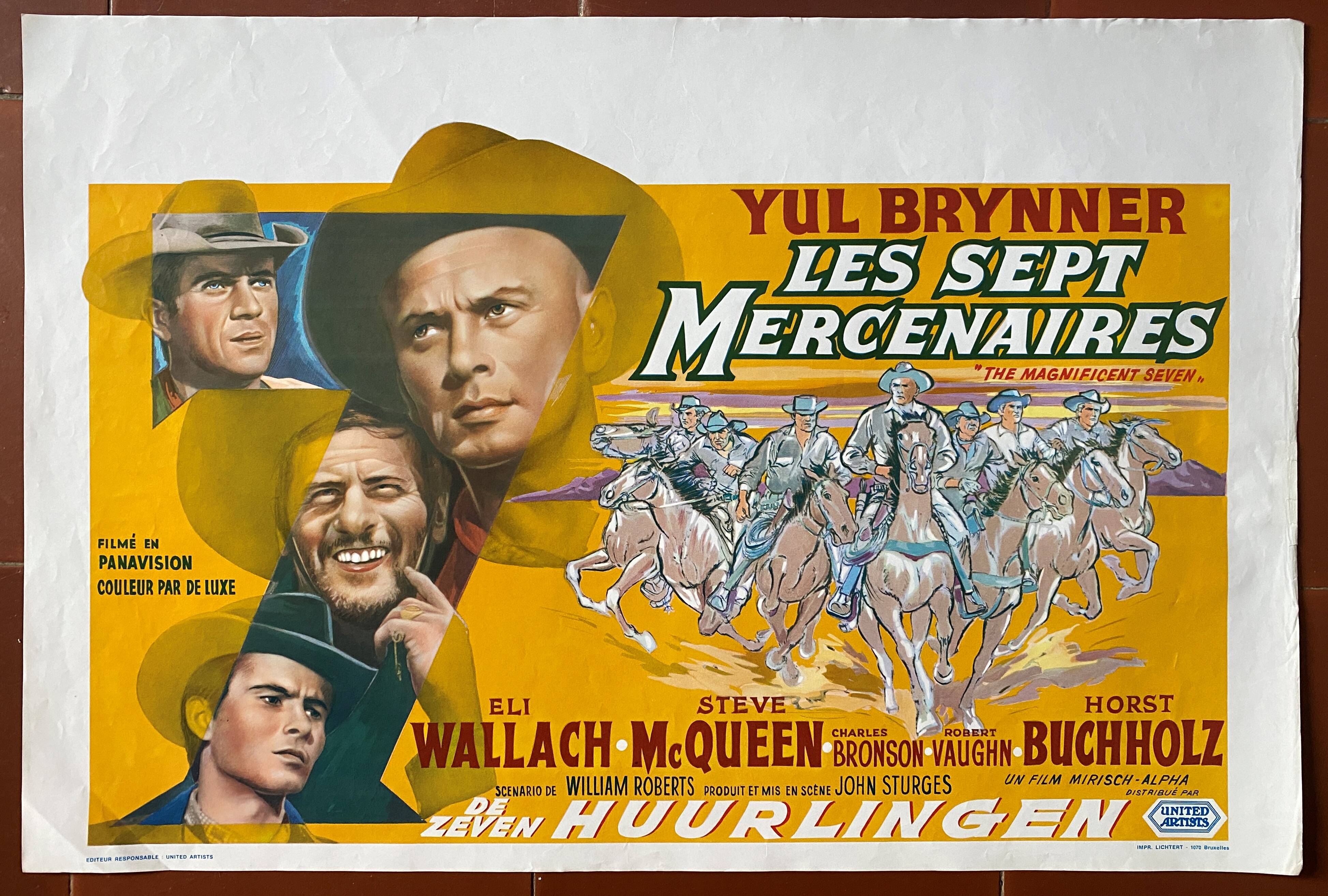 Cinema poster "The Mercenaries" Steve McQueen 36x54cm 1971
