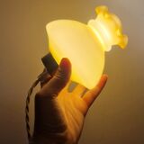 Ochre opaline walkaround in bedside lamp