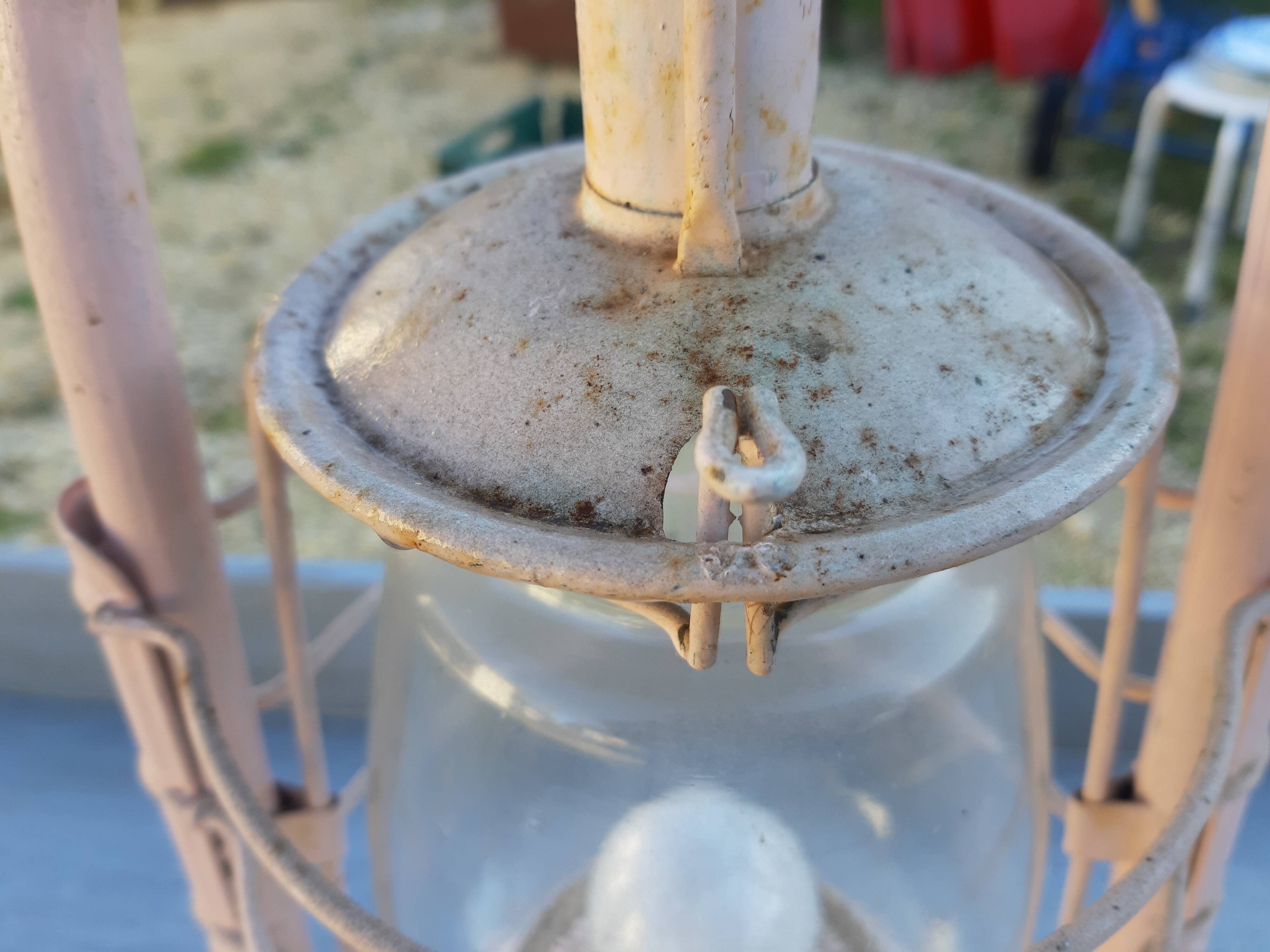 Old oil lamp electrified