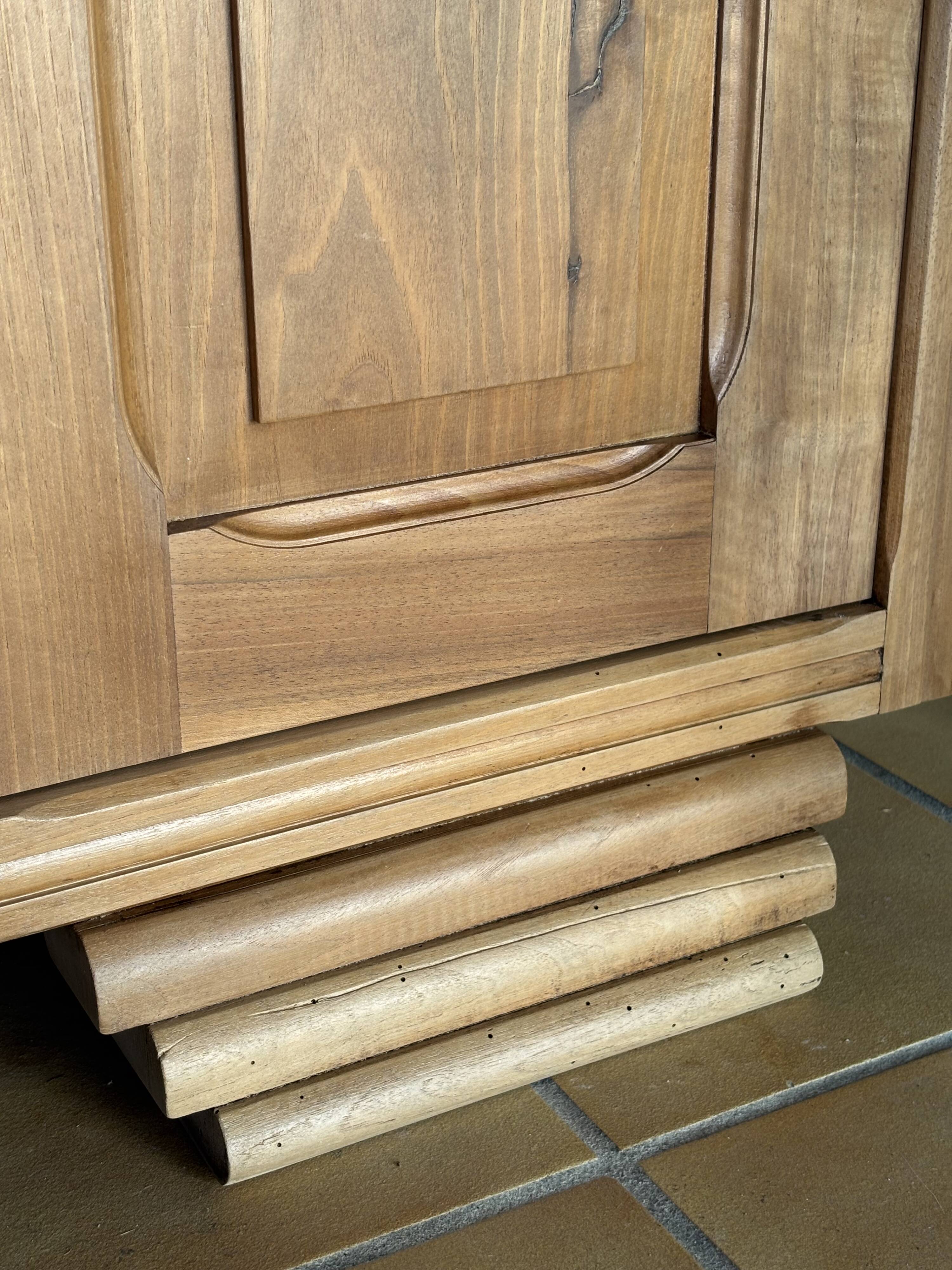 Restored solid wood Art Deco sideboard