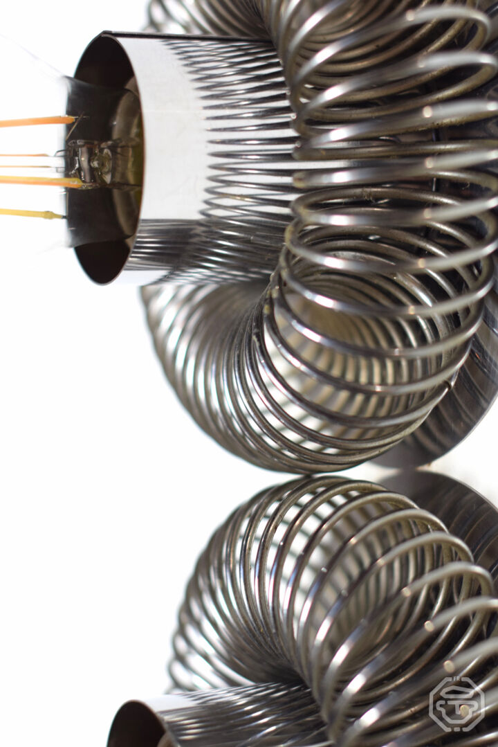 Wall lamp "spring" double Andréa Lazzari vintage 1960