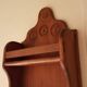 Handcrafted wooden spice rack 56 cm high