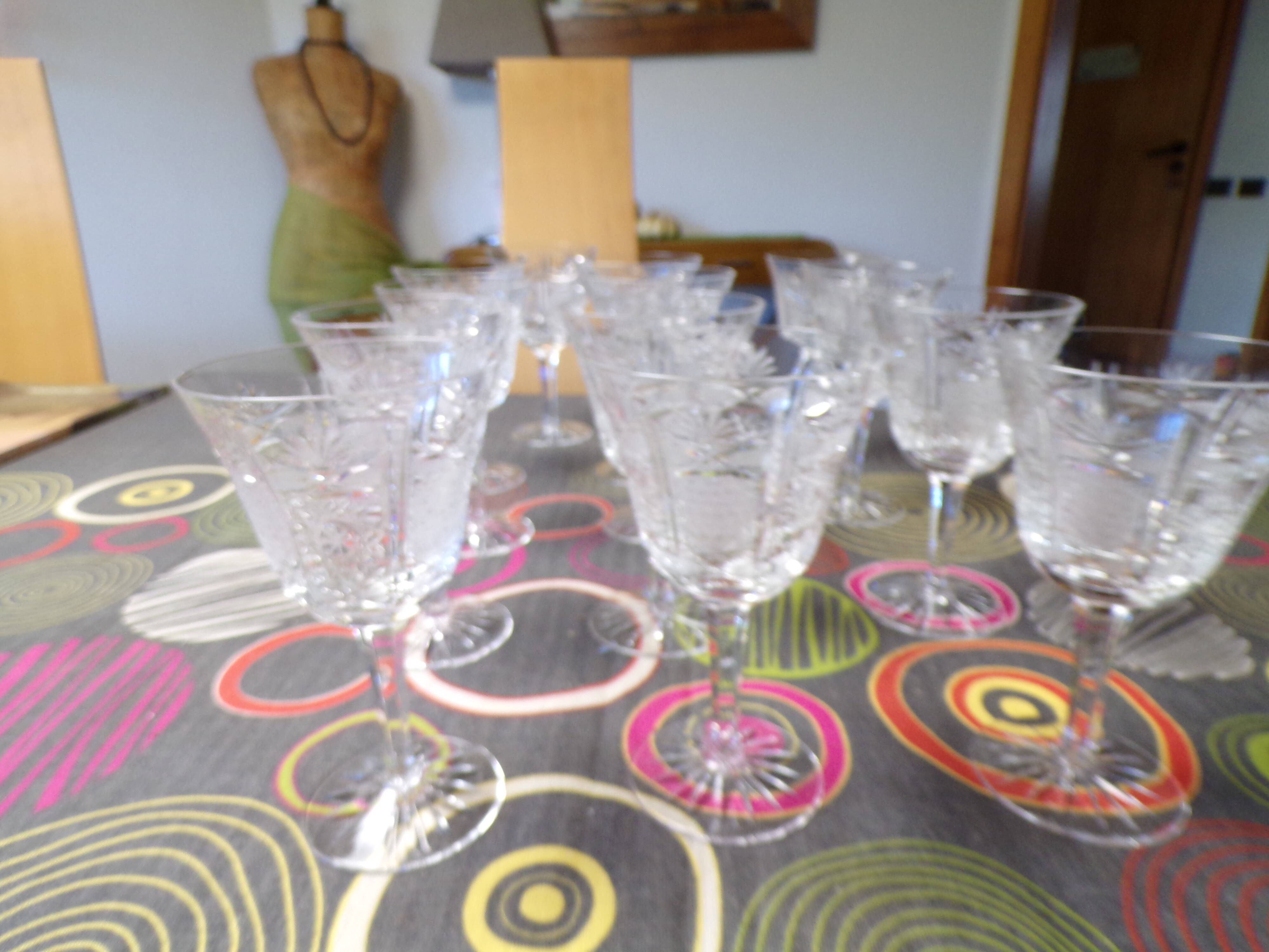 Crystal water glass