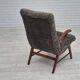 60s, Danish design, refurbished armchair, genuine sheepskin "Wellington".