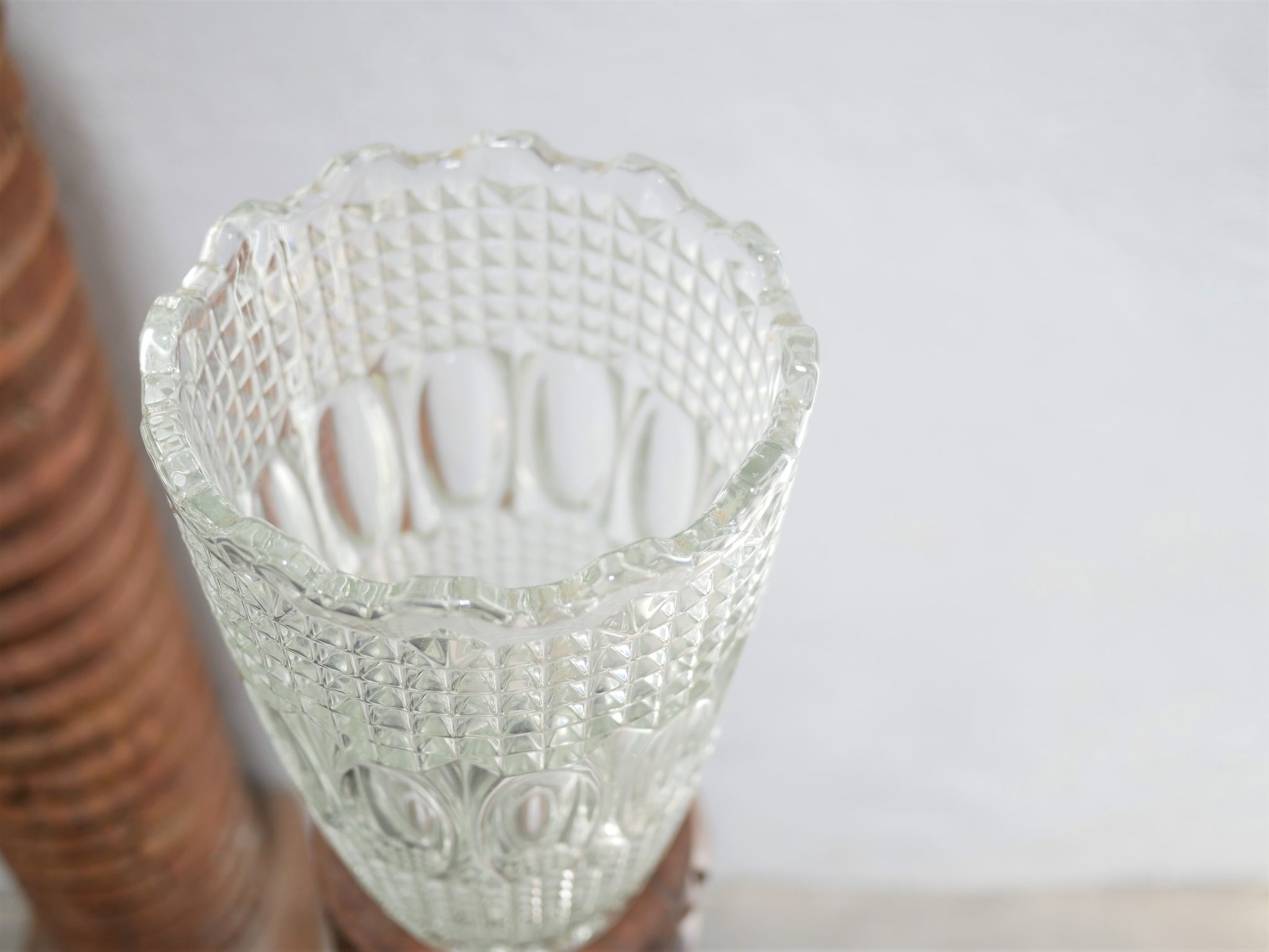 Vase vintage en verre