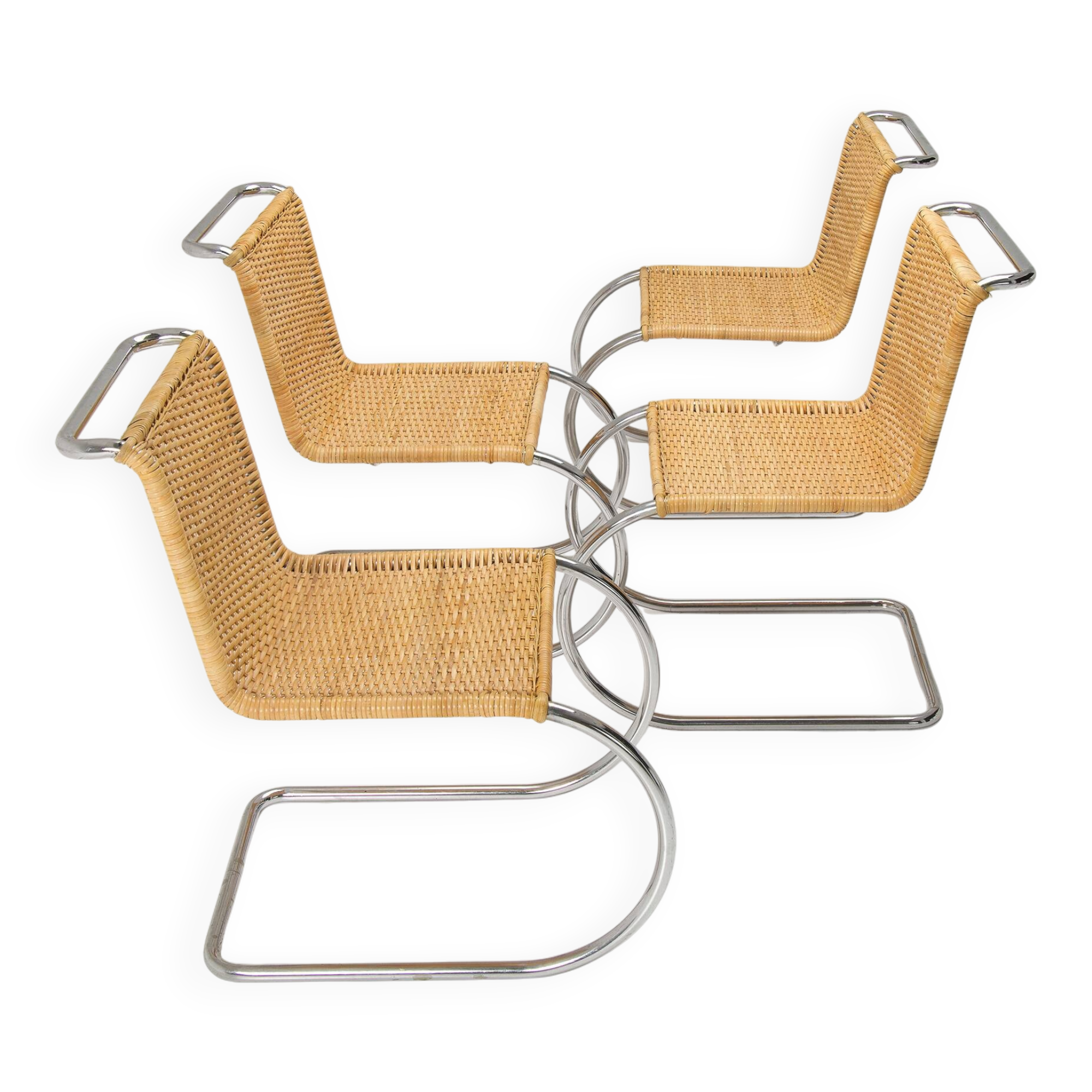 A set of four "S 533 R" Cantilever Chairs - Mies van der Rohe