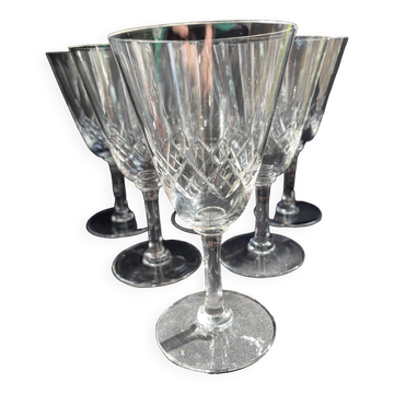 6 verres à eau – Cristallerie de Nancy (1920-1934)
