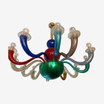 Chandelier Venini by Giò Ponti