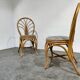 Vintage bamboo dining chairs, 1960s