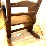 Wooden rocking chair - teddy bear
